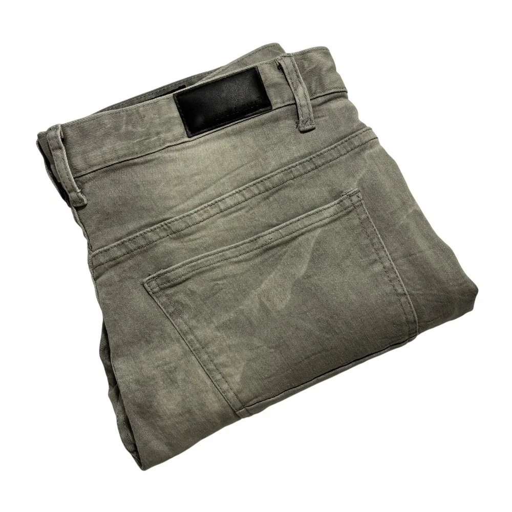 Smoke Rise Mens Gray Distressed Slim Fit Jeans JP22508DTZ Size 34x32 Streetwear